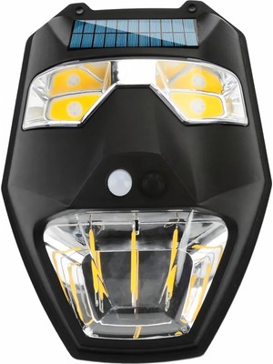 Delixa Kyrotech Solar Güneş Enerjili Lamba Panter 2 LED Hareket Sensörlü 5 Işık Modlu Aplik Su Geçirmez Duv