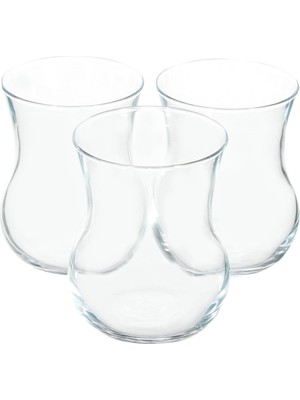 Delixa Semaver Çay Bardağı 285 cc 3'lü Pencereli