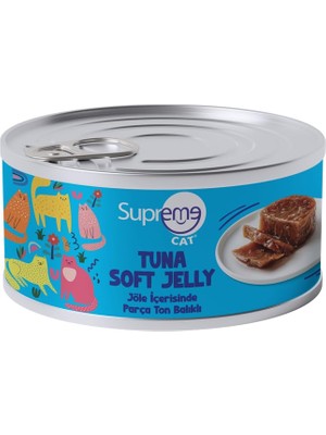 Delixa Supreme Parça Ton Balıklı/jöle Içerisinde 85GR 24'lü Islak Mama