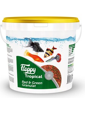 Delixa Floppy Tropıcal Red& Granulat 3kg Kova