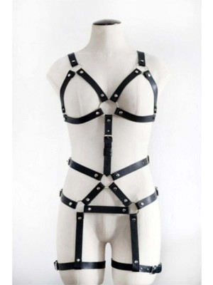 Vücut Saran Siyah Fantazi Giyim - APFT750