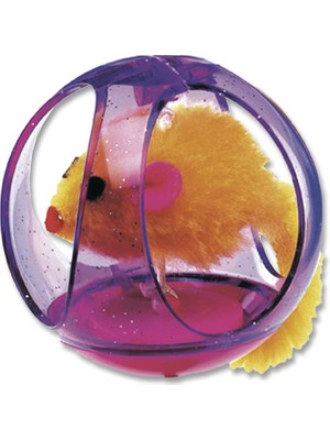 Delixa Peluş Fareli Kedi Oyuncağı Merak Uyandırır Plastik Karışık Renkli Pa 5214 65MM