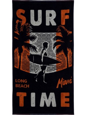 Delixa Erkek Erkek Pamuklu Plaj Havlusu, Lacivert, Standard