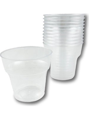Delixa Şeffaf Kristal Mika Ekstra Sert Plastik Bardak 180 cc -1.kalite. 100 Adet