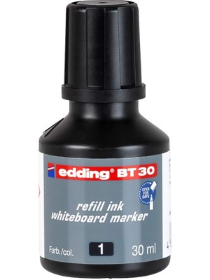 Delixa Edding Bt 30 Beyaz Yazı Tahtası Kalemi Yedek Mürekkebi - Siyah - 30ML