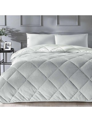 Delixa Teddy Renkli Klişe Pamuk Uyku Seti, Gri, Çift Kişilik