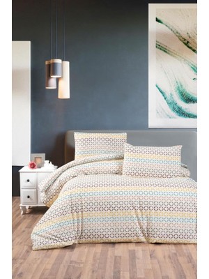 Delixa Verona Çift Kişilik Lastikli Çarşaf Nevresim Takımı