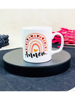 Delixa Giftmoda Gökkuşağı Annem Tasarımlı Kupa Bardak