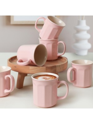 Delixa Açık Pembe/krem Herakles Kupa 9 cm 6 Adet 550/030