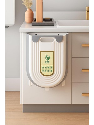 Delixa Kyrotech Katlanabilir Körüklü Mutfak Dolap Içi Çöp Kovası – 20KG Taşıma Kapasiteli, Kompakt ve Dayan