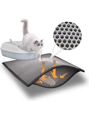 Delixa Bypet Elekli Kedi Kumu Paspası Küçük Boy (Gri)