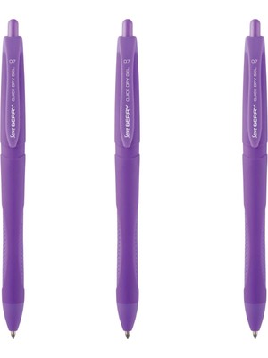 Delixa Serve Jel Kalem 07 Koyu Lila 3lü Set