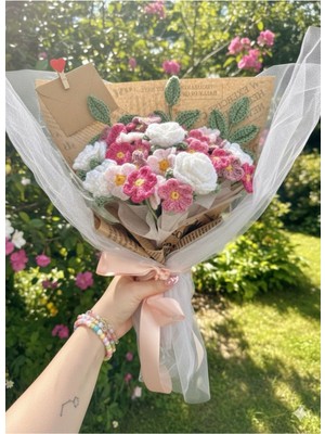 UltraMint El Örgüsü Papatya Buketi, Sevgililer Günü ve Özel Günler Için Hediye