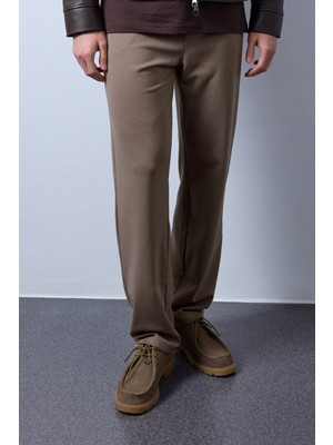 JustBoga Erkek Baggy Rahat Kesim Relax Fit Beli Lastikli Bağcıklı  Örme Jogger Pantolon