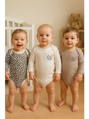 Beruflic Babydonat 3'lü Naturel Bebek Badi Zıbın -%100 Pamuk