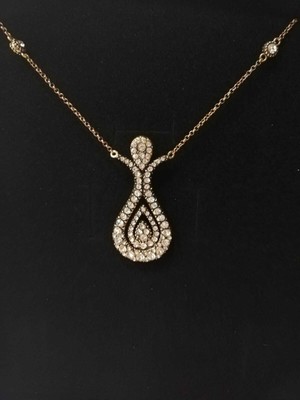 UltraMint Elmas Taşlı Osmanlı Lale Kolye, Sevgililer Günü Hediye, Zarif Takı