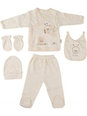 Beruflic Organik % 100 Pamuk 5'li Hastane Çıkış Seti