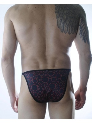 MiraLive Erkek Metalli Daire Desenli Slip