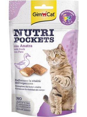 Delixa Gimcat Nutripockets Ördekli Kedi Ödülü 60 gr