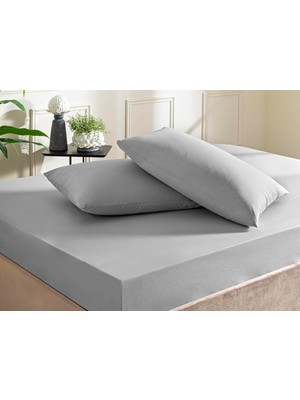 Delixa Color Dreams Standart Pamuk Nevresim Takımı, Antrasit, Queen Size