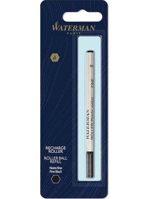 Delixa Waterman Roller Kalem Refill, Tekli Blister, Fine (F) Uç, Siyah - 1964019