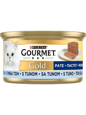 Delixa Gourmet Gold Kıyılmış Ton Balıklı Yaş Kedi Maması, Yetişkin, 85 G