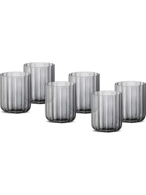 Delixa Jumbo Foggy Grey 6'lı Su Bardağı