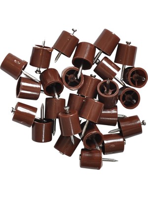 Delixa X-Perk Raf Pimi Plastik Çivili 50 Adet Kahve