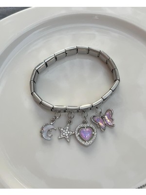 UltraMint Sallantılı Çelik Bileklik, Şık ve Özel Tasarım, Sevgililer Günü Hediye