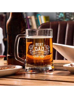 Delixa En Iyi Baba Tasarımlı Bira Bardağı