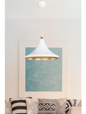 Delixa Ag Lightdesign Beyaz Sarkıt Avize Yatak Odası Salon Mutfak Koridor Lamba 17 AGNM20