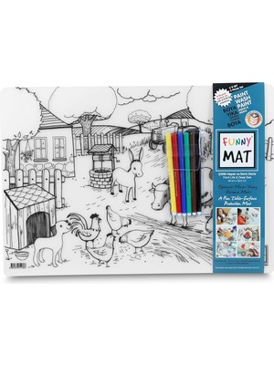 Delixa Akademi Çocuk Funny Mat Çift'lik & Derin Deniz, 6'lı Kalem