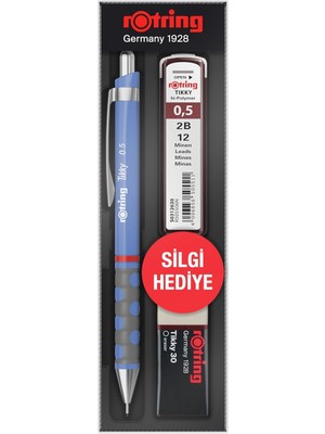 Delixa Rotring Tikky Rd 0.5+Min Silgi Hediyeli - Menekşe Mavi
