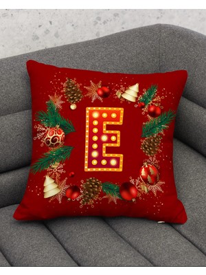 UltraMint Sevgililer Günü Temalı Çiçekli Siyah Beyaz Renkli Kırlent Kılıfı