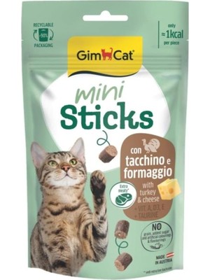 Delixa Gimcat Mini Sticks Hindili&peynirli Ödül Çubukları 50GR