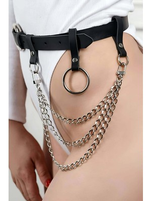 Zincir ve Halka Detaylı Bel Kemeri - APFT484