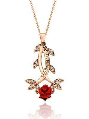 UltraMint Sevgililer Günü Için Rose Kaplama Kalpli Kolye, Aşkınızı Simgeler