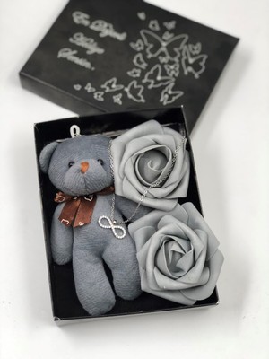 UltraMint Sonsuz Kolye ve Yüzük Anahtarlık Seti, Sevgililer Günü Hediye Kutusunda