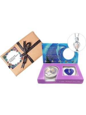 UltraMint Istiridye Içinde Inci Kolye ve Takı Seti, Sevgililer Gününe Özel Hediye