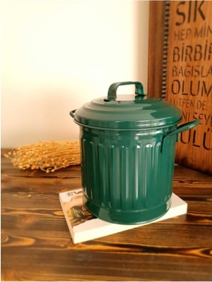 Dayanıklı Galvaniz Tezgah Üstü Çöp Kovası 4 Lt, Pratik ve Şık Tasarım