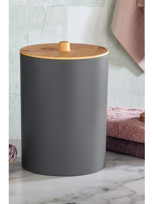 Bambu Desenli Çok Amaçlı Çöp Kovası, Şık ve Dayanıklı Tasarım