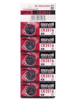 Eco Port Maxell CR2016 3V Lityum Düğme Pil 5'li Paket