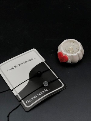 UltraMint 14 Şubat Sevgililer Günü Için Güzel Bileklik ve Mumür Hediye Seti