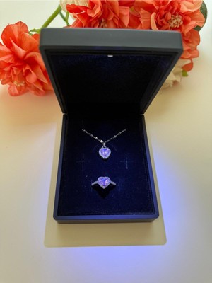 UltraMint Işıklı Kalp Yüzük ve Kolye Seti, Sevgililer Günü Hediye Alternatifi