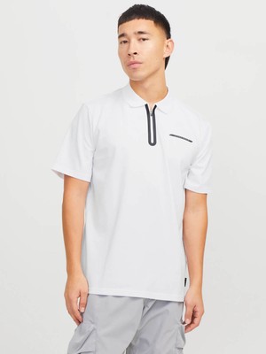 Jack & Jones Jcofusıon Pıque Beyaz Erkek T-Shirt 12273127
