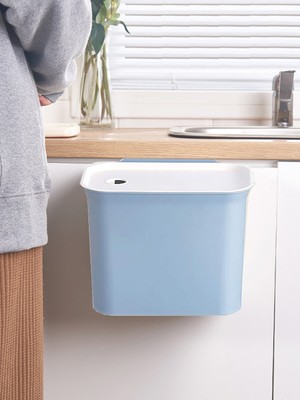 Pratik ve Şık Mutfak Dolap Kapağı Askılı Çöp Kutusu Seti