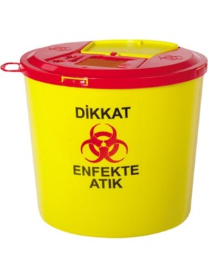 5 Lt Tıbbi Atık Kova Seti, Dayanıklı ve Şık Tasarım, 10'lu Paket