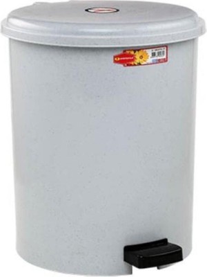 Gri Pedallı Yuvarlak Çöp Kovası 25 Litre, Dayanıklı ve Şık Tasarım
