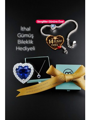 UltraMint Kalpli Gümüş Kolye, Sevgililer Günü ve Doğum Günü Hediye Seçeneği