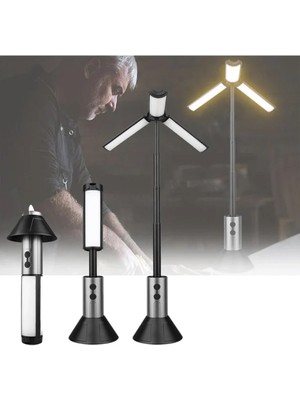 Die Grup Teleskopik Şarj Edilebilir Çadır Kamp Işığı